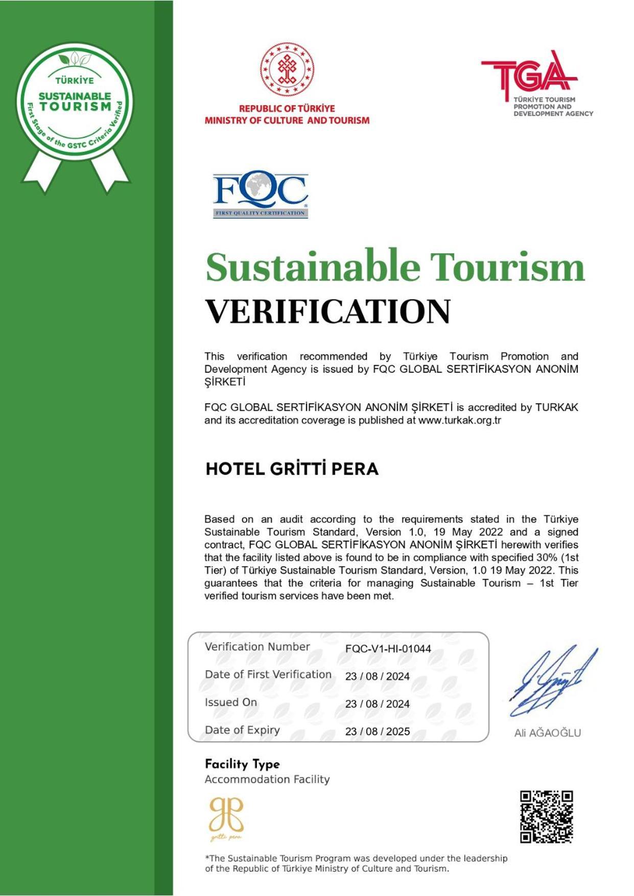 Hotel Gritti Pera & Spa Istanbul Ngoại thất bức ảnh